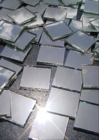 12.5x12.5mm Mirror Mosaic Tiles available now from Crisby Tiles